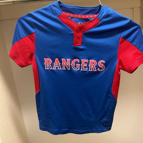 MAJESTIC RANGERS JERSEY - Picture 1 of 4